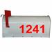 East Urban Home Custom Address Numbers Mailbox Decal Vinyl in Gray | 3.5 H x 11.5 W in | Wayfair 08FF01DB35EB41EBAAB724A110D22F4D