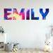 East Urban Home Personalized Nebula Galaxy Name Wall Decal Vinyl in Blue/Pink | 4 H x 20 W in | Wayfair 566D149A68AB4C5997738496C147B3E0