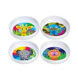 French Bull Jungle 4 Piece Cereal Bowl Set Melamine in Blue/Green | 1.5 H in | Wayfair 74291