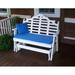 Bloomsbury Market Hogue Glider Garden Outdoor Bench Plastic in White | 41 H x 52 W x 27 D in | Wayfair 79D4D5ED17904591B6D5518B6893712C