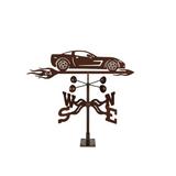 EZ Vane Inc C5 Corvette Weathervane Metal/Steel in Brown/Gray | 28 H x 21 W x 9 D in | Wayfair Car-C5 Corvette Weathervane - Deck Mount