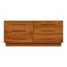 Copeland Furniture Moduluxe 6 Drawer Double Dresser Wood in Brown/Red | 29 H x 66.125 W x 18 D in | Wayfair 2-MOD-60-23