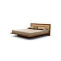 Copeland Furniture Moduluxe Solid Wood and Platform Bed Wood and /Upholstered/Microfiber/Microsuede in Black/Brown | 35 H x 82 W x 86 D in | Wayfair