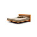 Copeland Furniture Moduluxe Solid Wood and Platform Bed Wood and /Upholstered/Microfiber/Microsuede in Black/Brown | 35 H x 66 W x 86 D in | Wayfair