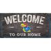 Fan Creations NCAA Welcome Wall Décor Wood in Brown | 0.25 H x 6 W in | Wayfair C0654-Kansas