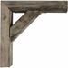 Ekena Millwork Vintage Farmhouse Bracket Wood in Brown | 8 H x 3.5 W x 8 D in | Wayfair BKTB03X08X08TRPG-CASE-4