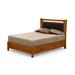 Copeland Furniture Monterey Storage Platform Bed Wood and /Upholstered/Microfiber/Microsuede in Black | 52 H x 58.25 W x 80 D in | Wayfair