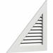 Ekena Millwork PVC Right Triangle - Left Side Gable Vent w/ Flat Trim Frame in White | 35.3 H x 42.5 W in | Wayfair GVPRL34X2801FUN