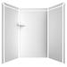 FlexStone Elegance 3-Panel 48"W x 36"D x 80"H Alcove Shower Surround Plastic | 80 H x 48 W x 36 D in | Wayfair SSK48367831WH