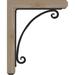 Ekena Millwork Legacy 4" Single Bracket Craftsman Ironcrest Wood in Brown | 19 H x 3.5 W x 16 D in | Wayfair BKTI0204X16X19SF4SLE04