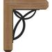 Ekena Millwork Versailles 8" Triple Bracket Craftsman Ironcrest Wood in Brown | 23 H x 3.5 W x 20 D in | Wayfair BKTI0404X20X23SC4TVE08