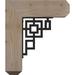 Ekena Millwork Eris 8" Triple Bracket Craftsman Ironcrest Wood in Brown | 18 H x 3.5 W x 15.5 D in | Wayfair BKTI0404X16X18SF4TER06