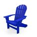 Frog Furnishings Calvin Seaside Adirondack Chair Plastic/Resin in Blue | 39 H x 31 W x 31 D in | Wayfair PBADSEABLU