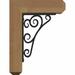 Ekena Millwork Tristan 2" Thick Single Bracket Craftsman Ironcrest Wood in Brown | 12 H x 3.5 W x 9.5 D in | Wayfair BKTI0204X10X12SC4STN01