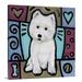 Harriet Bee 'West Highland White Terrier Pop Art' by Dunadry Graphic Art Print in Black | 35 H x 35 W x 1.5 D in | Wayfair