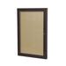 Ghent 1 Door Enclosed Vinyl Bulletin Board w/ Satin Frame Vinyl/Metal in Gray | 36 H x 2.25 D in | Wayfair PB13630VX-181