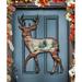 Designocracy Deer Scenic Woods Wooden Decorative Door Hanger Wall Décor in Brown | 18 H x 24 W in | Wayfair 8198211H_Brown