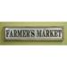 Gracie Oaks Farmer's Market Wall Décor Metal in Brown/Gray | 9.25 H x 38.25 W in | Wayfair GRCS2033 44228055