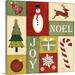 The Holiday Aisle® 'Christmas Art 'Holiday Sampler I' by Jennifer Pugh Graphic Art Print, Wood in Green | 12 H x 12 W x 1.5 D in | Wayfair