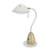 George Oliver Vansickle LED 18.5" Desk Lamp Metal/Solid Wood in White | 18.5 H x 11.25 W x 11.25 D in | Wayfair GOLV2796 42741694