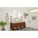 Ginger Hide 1 - Light Polished Chrome Armed Sconce Glass/Metal in Gray/White | 11.25 H x 4.625 W x 4 D in | Wayfair 4681L/PC