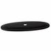 GlideRite Hardware Thin Oblong Ring Cabinet Knob Backplate in Black | 1.13 W x 3 D in | Wayfair 1034-MB-10