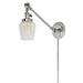 Gracie Oaks Martucci Double Swivel Swing Arm Lamp Glass/Metal in Gray | 22 H x 5 W x 22 D in | Wayfair 82390605559E4DFC905061B95A378F0F
