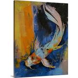 Bay Isle Home™ Wireman Sanshoku Koi' by Michael Creese Painting Print in Brown | 48 H x 38 W x 1.5 D in | Wayfair 369D4A85D1324814B2DD64428AAC6145