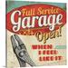 Great Big Canvas 'Full Service Garage Vintage Advertisement | 20 H x 20 W x 1.5 D in | Wayfair 1059292_1_20x20