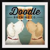 Great Big Canvas 'Doodle Beer Double' by Ryan Fowler Vintage Advertisement | 28 H x 28 W x 1 D in | Wayfair 2397807_15_20x20