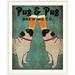 Great Big Canvas 'Pug & Pug Brewing' by Ryan Fowler Vintage Advertisement Metal in Brown | 38 H x 32 W x 1 D in | Wayfair 1987469_21_24x30