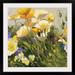 August Grove® Circular Plum 'Poppies & Pansies I' by Shirley Novak Painting Print Metal | 32 H x 32 W x 1 D in | Wayfair