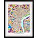 Ebern Designs Francy 'Philadelphia Pennsylvania Street Map' by Abarca Graphic Art Print | 24 H x 20 W x 1 D in | Wayfair