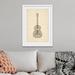 Winston Porter 'Acoustic Guitar Old Sheet Music' by Aniesha - Graphic Art Print Paper, Cotton in Brown | 38 H x 28 W x 1 D in | Wayfair