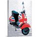 Ebern Designs 'Vespa Scooter' by Francy Graphic Art Print | 24 H x 17 W x 1.5 D in | Wayfair 19734795C28C4EB4A89838DC02297308