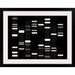 Ebern Designs 'DNA Art' by Francy Graphic Art Print in White & Black Plastic in Black/White | 34 H x 44 W x 1 D in | Wayfair