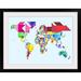 Ebern Designs 'Tangram Abstract World Map' by Francy Graphic Art Print Plastic | 34 H x 44 W x 1 D in | Wayfair 09F1A26FD5D545B6B6F2F7CAA423EA87