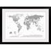 17 Stories 'World Map' by Bellen Graphic Art Print Metal | 32 W x 1 D in | Wayfair B271570FBA48414CA39A394BCCC830AB