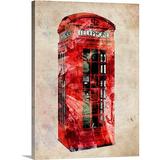 Williston Forge 'London Telephone Box Urban Art' by Deschamps Graphic Art Print | 16 H x 12 W x 1.5 D in | Wayfair B03EB51D16EB4D64AEDD5660C20CAF42