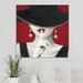 Mercer41 'Haute Chapeau Rouge I' by Marco Fabiano Painting Print Canvas | 30 H x 30 W x 1.5 D in | Wayfair 57CF0A852B924931A2F86BAE21A99206