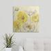 Winston Porter Gold & White Poppies 'Gold & White Contemporary Poppies II' Carol Rowan Painting Print | 24 H x 24 W x 1.5 D in | Wayfair