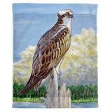 Highland Dunes Osprey Outdoor Wall Hanging in Gray | 24 H x 30 W in | Wayfair E78D970172094CD4B4DF9C57779A0DDE