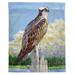 Highland Dunes Osprey Outdoor Wall Hanging in Gray | 24 H x 30 W in | Wayfair E78D970172094CD4B4DF9C57779A0DDE