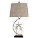 Highland Dunes Isadora Sand Stone 34" Table Lamp Resin, Steel in Black/White | 34 H x 18 W x 18 D in | Wayfair 90B3B84BFDB6470FBBA44A1935EFEE42