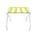 Innit Pamaleta Folding Metal Luggage Rack Plastic/Metal in White/Yellow | 22 H x 18 W x 26 D in | Wayfair i13-02-03v