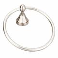 Elements by Hardware Resources Newbury Wall Mounted Towel Ring Metal in Gray | 7.19 H x 6.5 W x 2.81 D in | Wayfair BHE3-06SN