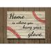 The Finishing Touch Home Is Where You Hang Your Glove Wall Décor, Wood in Brown/Red/White | 11 H x 14 W in | Wayfair FT100011114