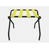 Innit Pamaleta Folding Metal Luggage Rack Plastic/Metal in Yellow/Black | 22 H x 18 W x 26 D in | Wayfair i13-01-03v