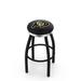 Holland Bar Stool NCAA 36" Swivel Bar Stool Upholstered/Metal in Black/Red/White | 36 H x 19 W x 19 D in | Wayfair L8B2C36ColoUn