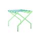 Innit Folding Metal Luggage Rack 20.0 H x 19.0 W x 24.0 D in greenPlastic/Metal in Blue/Mint | 20" H X 19" W X 24" D | Wayfair i11-16-04n